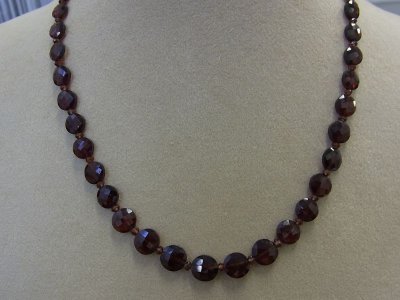 画像2: 再入荷 *18K WG ガーネット　コイン　ネックレス