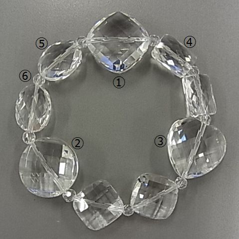 画像1: 水晶トリロジーブレスレット (1)
